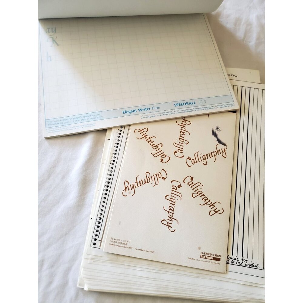 Ken Brown Calligraphy Practice Pad Additional Styles On More Sheets - Picture 4 of 7